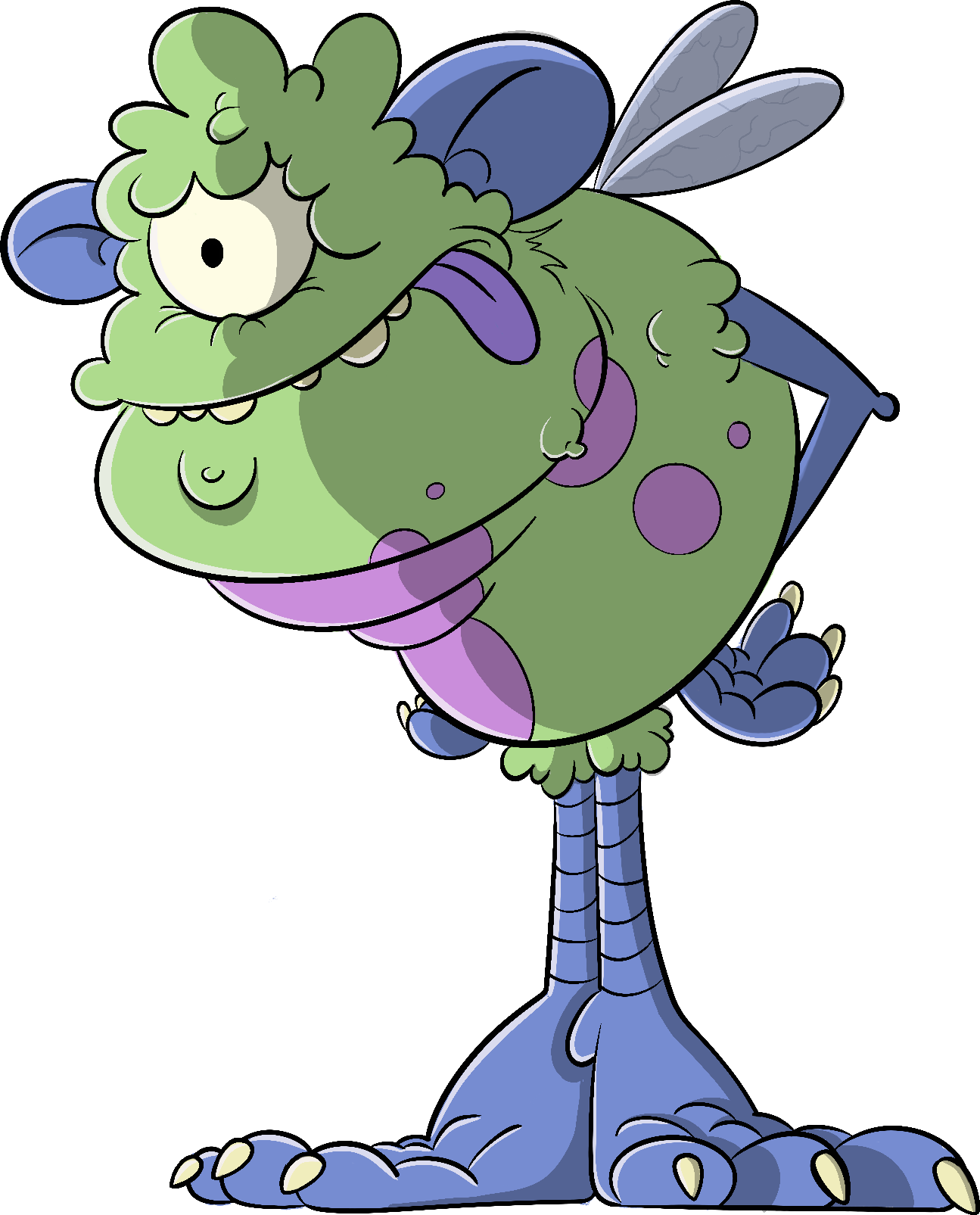 Alien character, colour and final composition