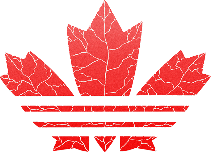 Option 1 final: red maple leaf trefoil