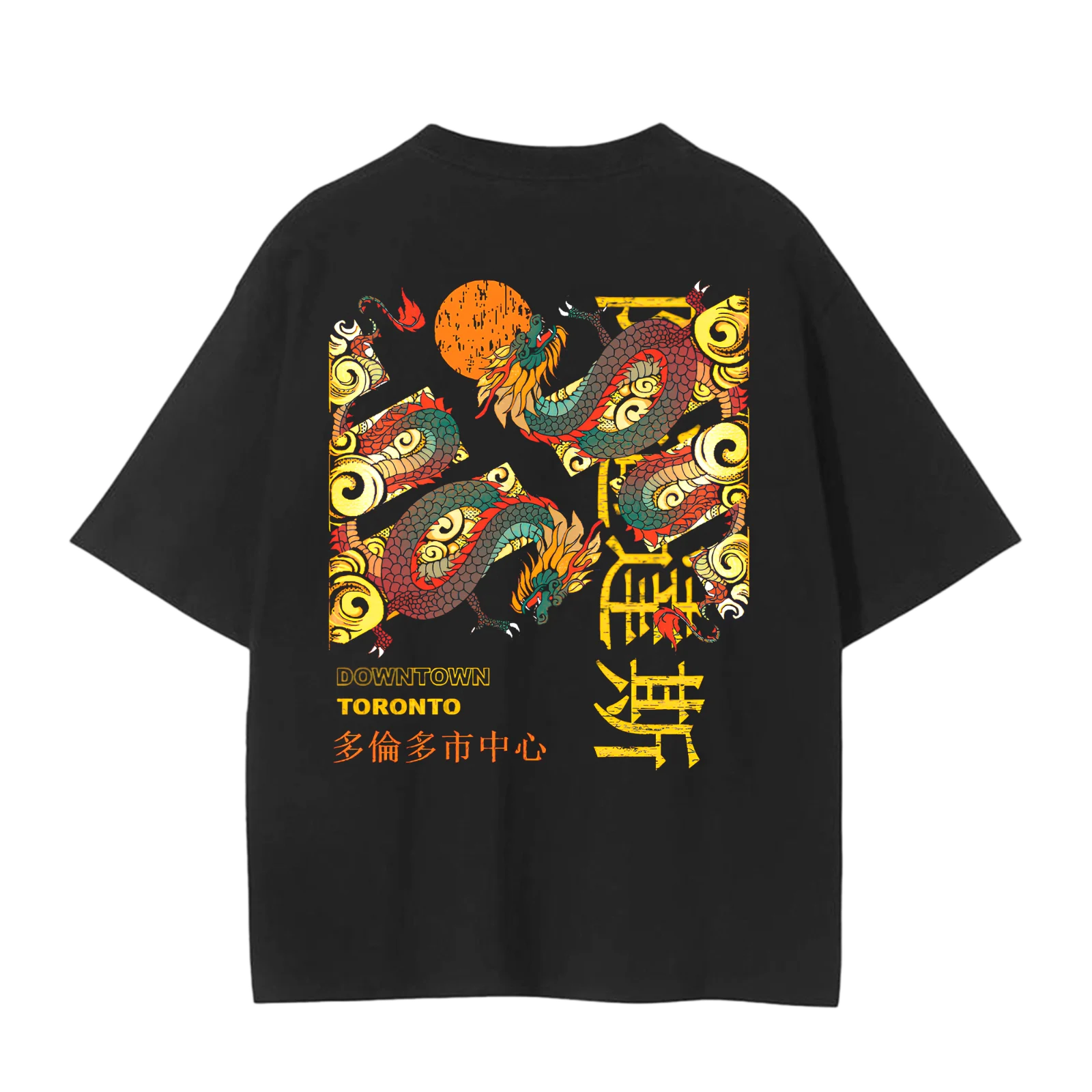 Toronto Chinatown shirt, black