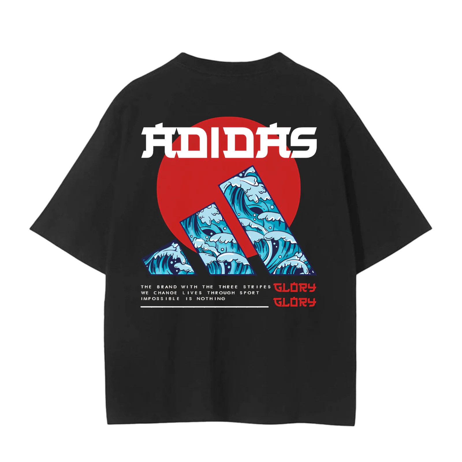 Wave shirt, black